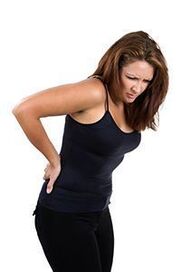 dolor lumbar en una mujer con osteocondrosis