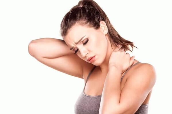 dolor de cuello debido a osteocondrosis espinal